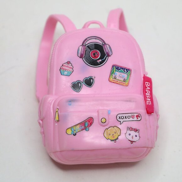 Barbie Pink Fashionistas Doll Travel Set: Luggage Suitcase & Sticker Backpack - Picture 6 of 9